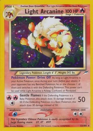 Light Arcanine (12/105) [Neo Destiny Unlimited] | Dumpster Cat Games