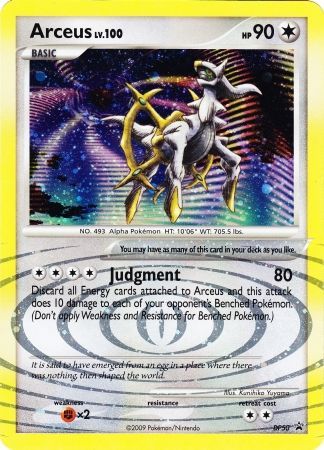 Arceus (DP50) (Jumbo Card) [Diamond & Pearl: Black Star Promos] | Dumpster Cat Games