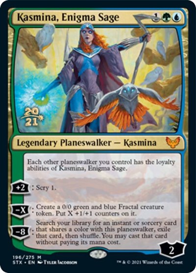 Kasmina, Enigma Sage [Strixhaven: School of Mages Prerelease Promos] | Dumpster Cat Games