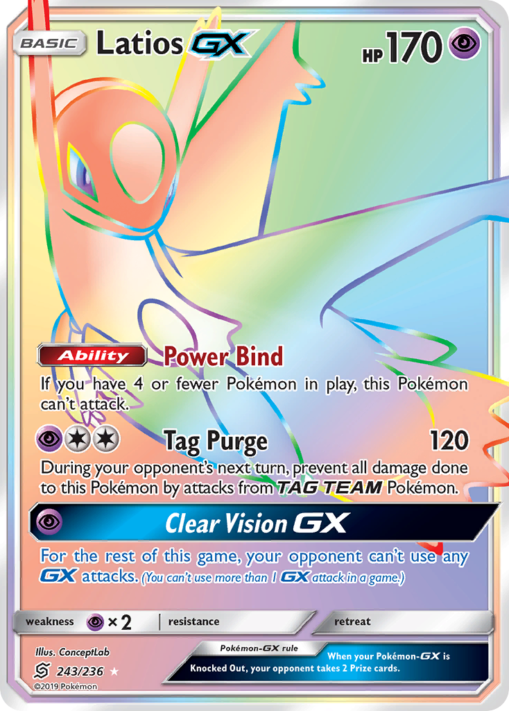 Latios GX (243/236) [Sun & Moon: Unified Minds] | Dumpster Cat Games