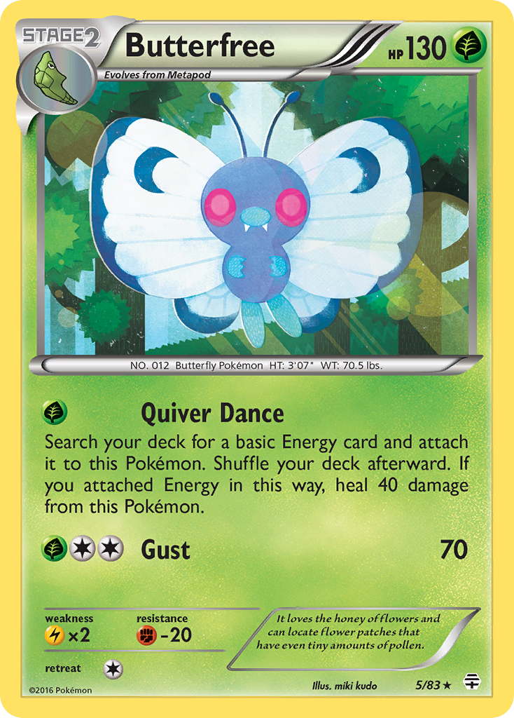 Butterfree (5/83) [XY: Generations] | Dumpster Cat Games