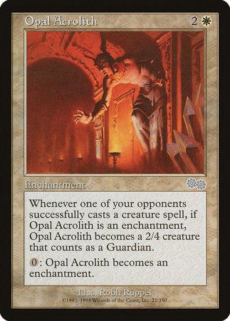 Opal Acrolith [Urza's Saga] | Dumpster Cat Games