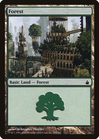 Forest (304) [Ravnica: City of Guilds] | Dumpster Cat Games