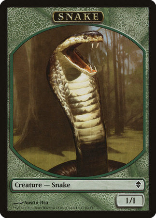 Snake Token [Zendikar Tokens] | Dumpster Cat Games