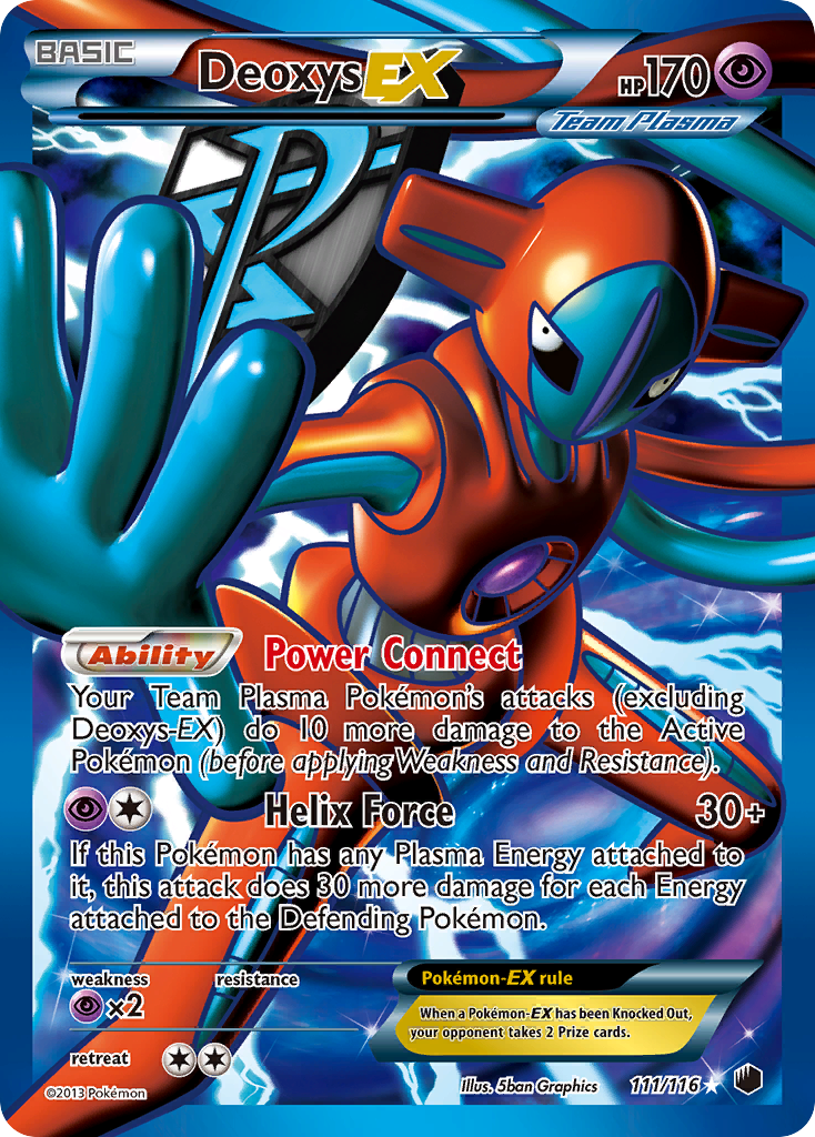 Deoxys EX (111/116) [Black & White: Plasma Freeze] | Dumpster Cat Games