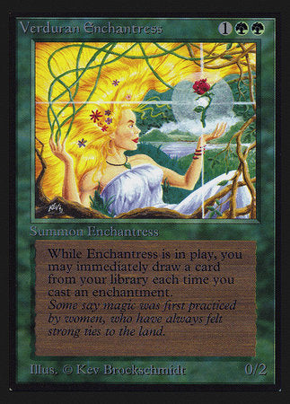 Verduran Enchantress (IE) [Intl. Collectors’ Edition] | Dumpster Cat Games