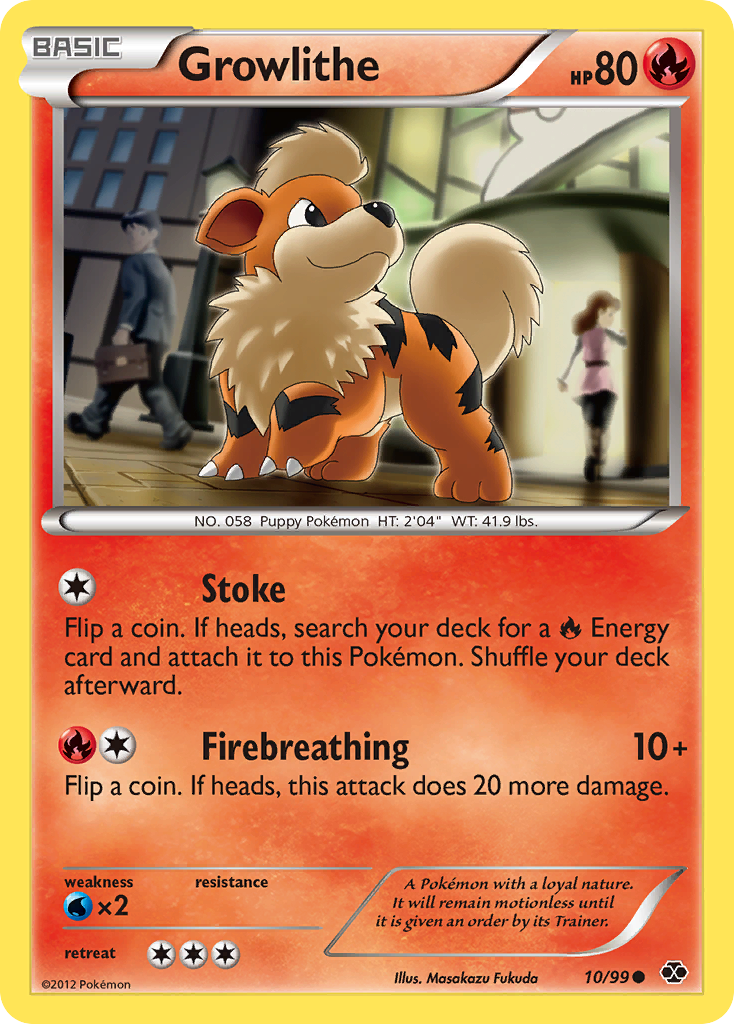 Growlithe (10/99) [Black & White: Next Destinies] | Dumpster Cat Games