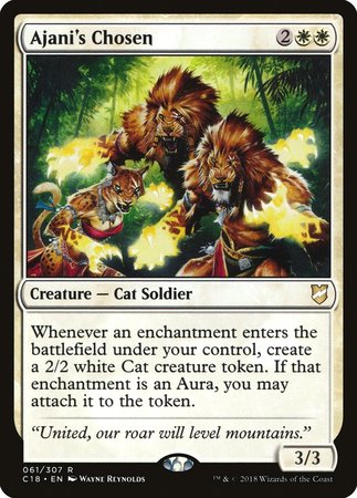 Ajani's Chosen [Commander 2018] | Dumpster Cat Games