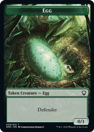 Snake // Egg Double-sided Token [Dominaria United Commander Tokens] | Dumpster Cat Games