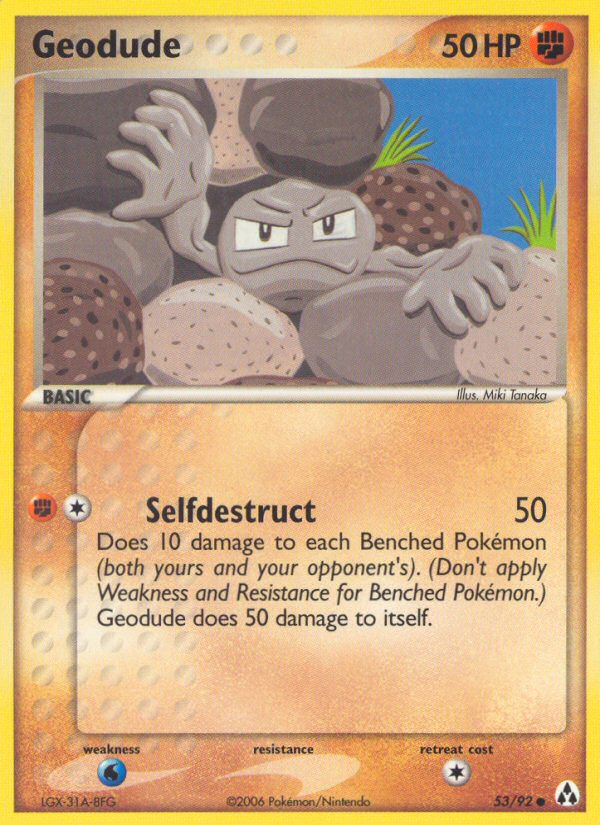 Geodude (53/92) [EX: Legend Maker] | Dumpster Cat Games