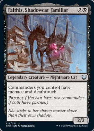 Falthis, Shadowcat Familiar [Commander Legends] | Dumpster Cat Games