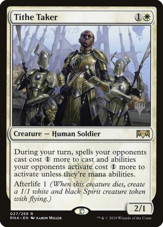 Tithe Taker [Ravnica Allegiance Promos] | Dumpster Cat Games