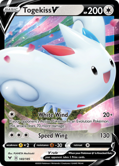 Togekiss V (140/185) [Sword & Shield: Vivid Voltage] | Dumpster Cat Games