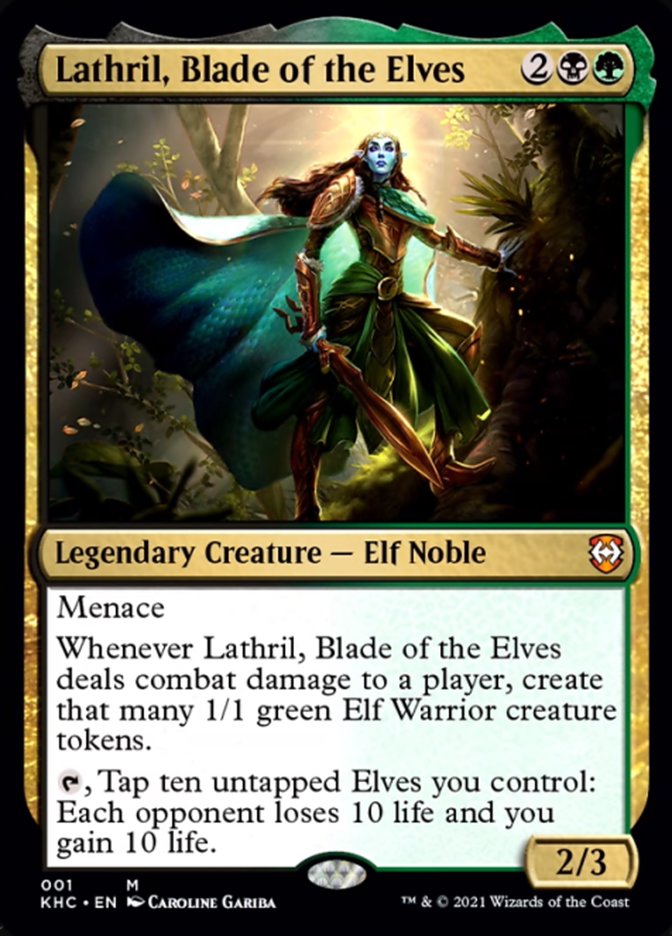 Lathril, Blade of the Elves [Kaldheim Commander] | Dumpster Cat Games