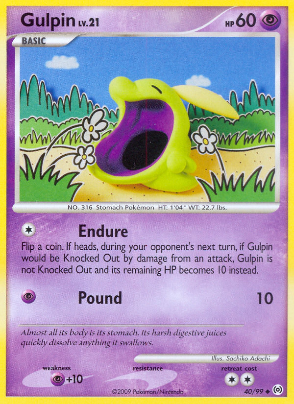 Gulpin (40/99) [Platinum: Arceus] | Dumpster Cat Games