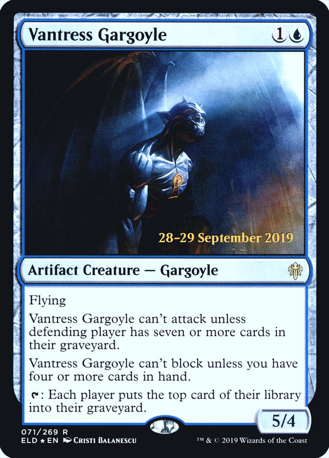 Vantress Gargoyle  [Throne of Eldraine Prerelease Promos] | Dumpster Cat Games