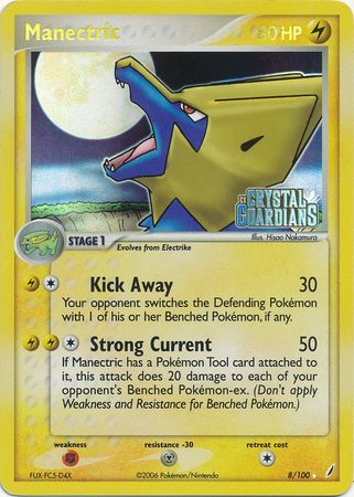 Manectric (8/100) (Stamped) [EX: Crystal Guardians] | Dumpster Cat Games