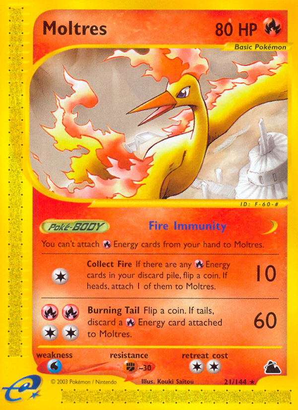 Moltres (21/144) [Skyridge] | Dumpster Cat Games