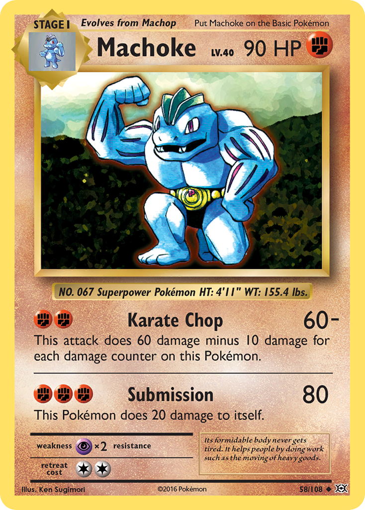 Machoke (58/108) [XY: Evolutions] | Dumpster Cat Games