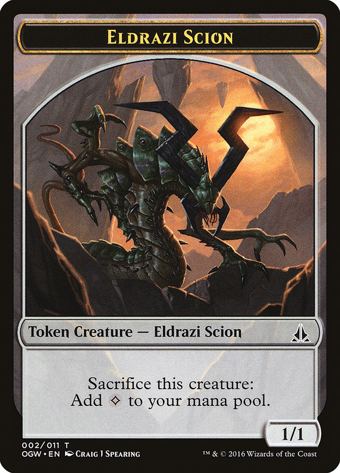 Eldrazi Scion (002/011) [Oath of the Gatewatch Tokens] | Dumpster Cat Games