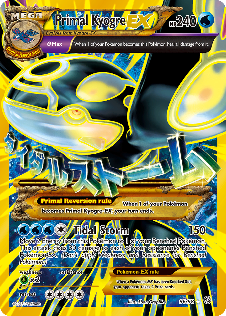 Primal Kyogre EX (96/98) [XY: Ancient Origins] | Dumpster Cat Games