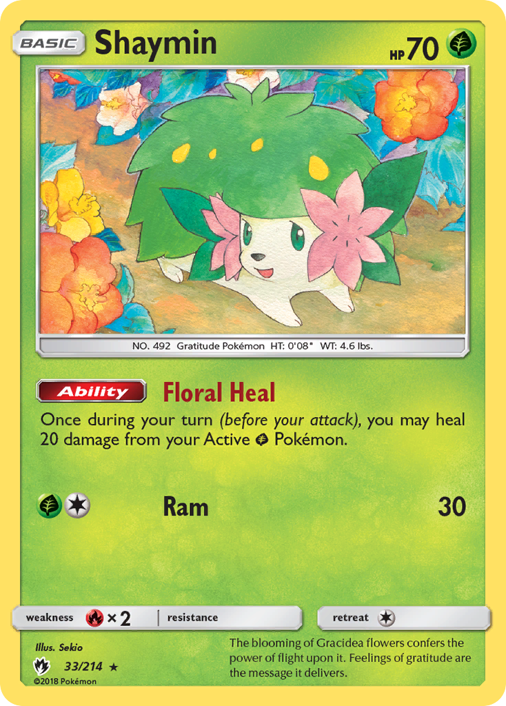 Shaymin (33/214) [Sun & Moon: Lost Thunder] | Dumpster Cat Games