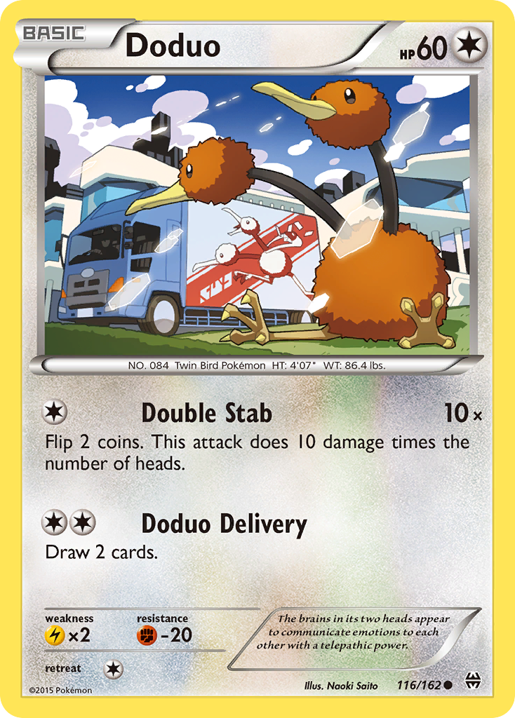 Doduo (116/162) [XY: BREAKthrough] | Dumpster Cat Games