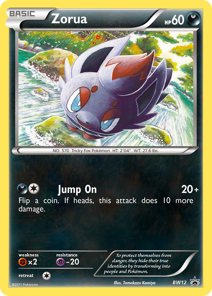 Zorua (BW12) [Black & White: Black Star Promos] | Dumpster Cat Games