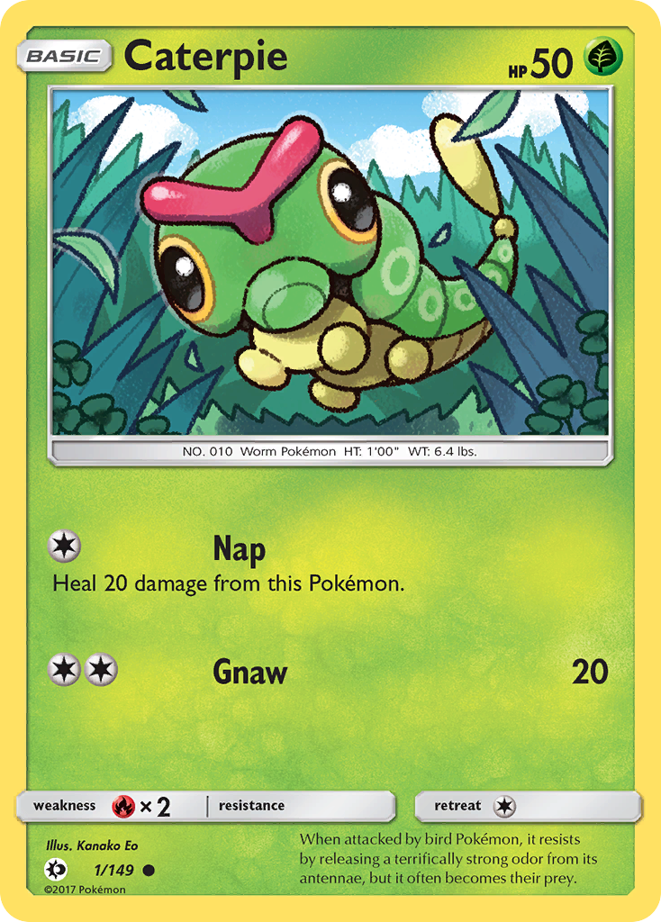 Caterpie (1/149) [Sun & Moon: Base Set] | Dumpster Cat Games