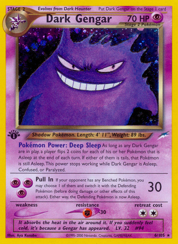 Dark Gengar (6/105) [Neo Destiny 1st Edition] | Dumpster Cat Games