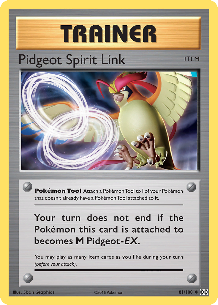 Pidgeot Spirit Link (81/108) [XY: Evolutions] | Dumpster Cat Games