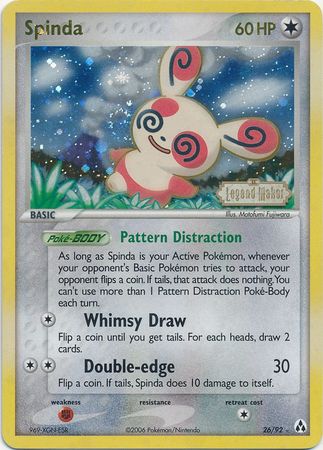 Spinda (26/92) (Stamped) [EX: Legend Maker] | Dumpster Cat Games