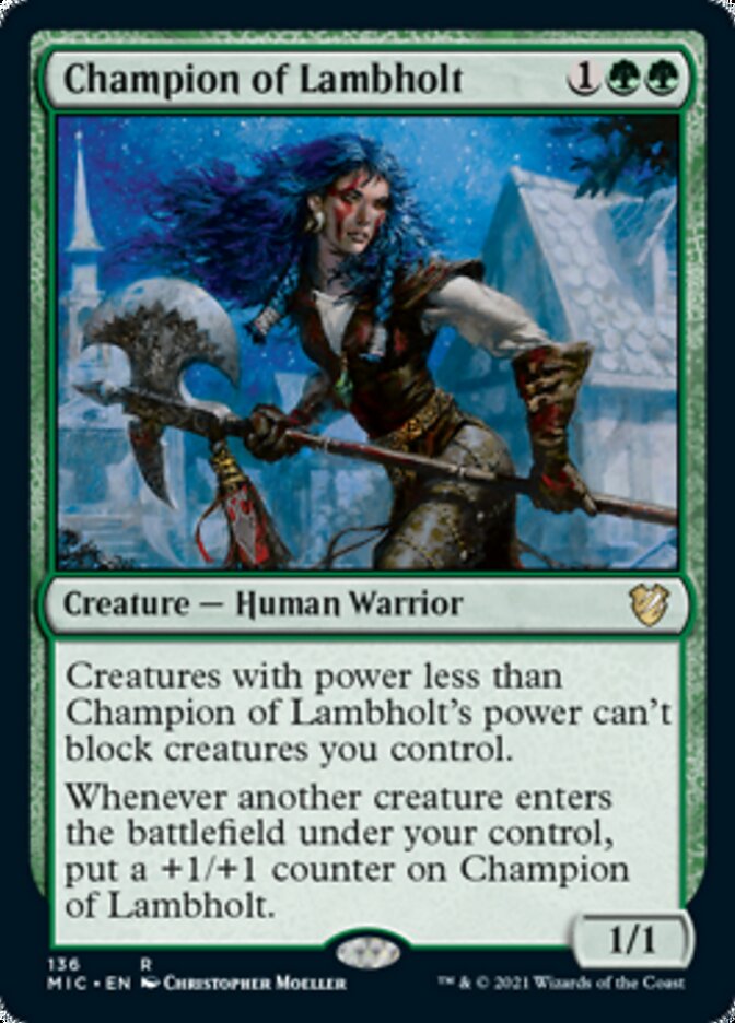 Champion of Lambholt [Innistrad: Midnight Hunt Commander] | Dumpster Cat Games