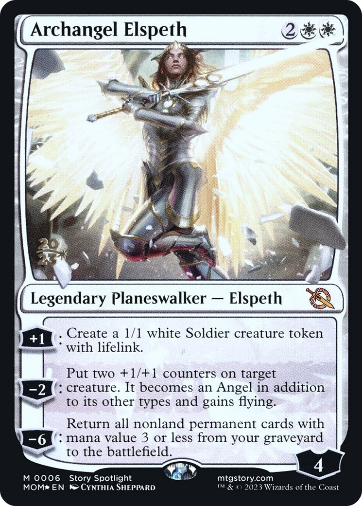 Archangel Elspeth [March of the Machine Prerelease Promos] | Dumpster Cat Games