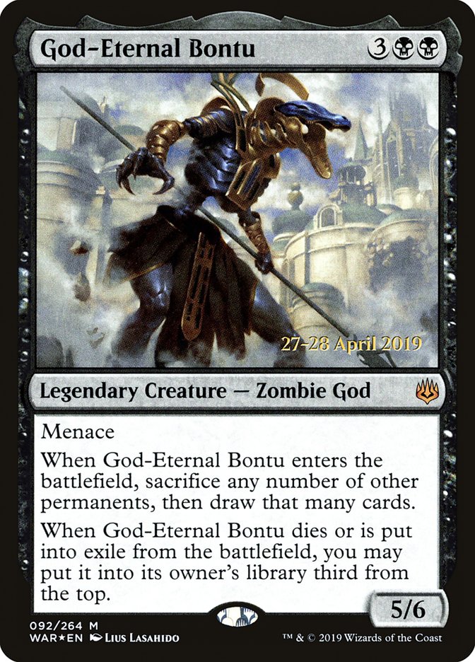 God-Eternal Bontu  [War of the Spark Prerelease Promos] | Dumpster Cat Games