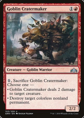 Goblin Cratermaker [Guilds of Ravnica] | Dumpster Cat Games