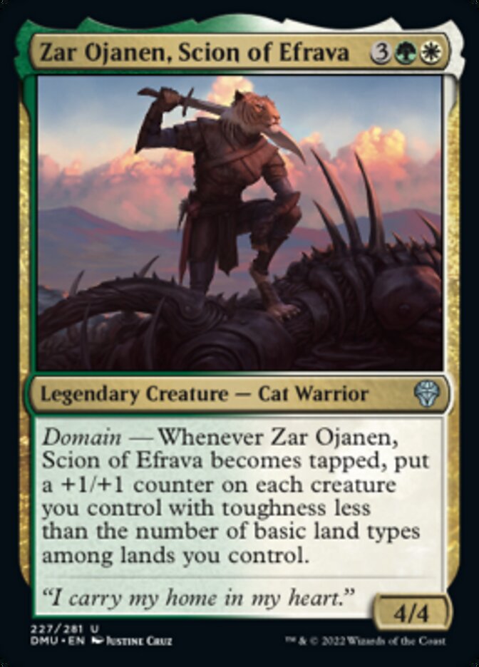 Zar Ojanen, Scion of Efrava [Dominaria United] | Dumpster Cat Games