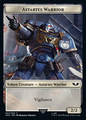 Astartes Warrior // Cherubael Double-sided Token (Surge Foil) [Universes Beyond: Warhammer 40,000 Tokens] | Dumpster Cat Games