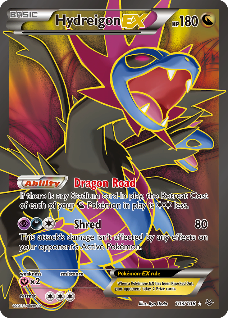 Hydreigon EX (103/108) [XY: Roaring Skies] | Dumpster Cat Games