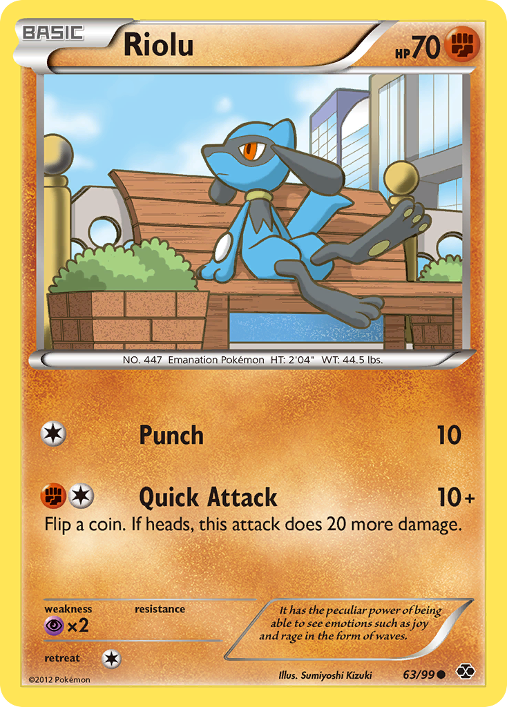 Riolu (63/99) [Black & White: Next Destinies] | Dumpster Cat Games