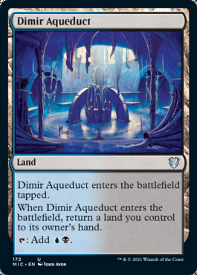 Dimir Aqueduct [Innistrad: Midnight Hunt Commander] | Dumpster Cat Games