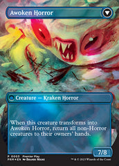 Thing in the Ice // Awoken Horror (Borderless Alternate Art) [Regional Championship Qualifiers 2023] | Dumpster Cat Games