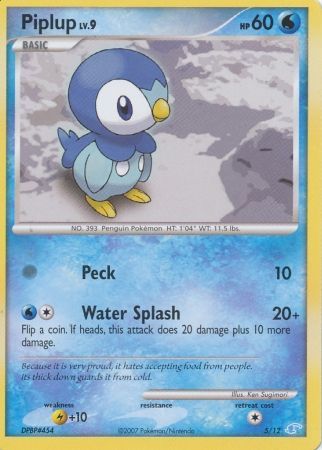 Piplup (5/12) [Diamond & Pearl: Trainer Kit - Manaphy] | Dumpster Cat Games