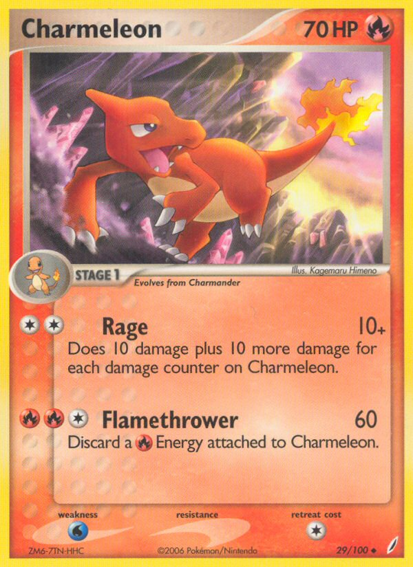 Charmeleon (29/100) [EX: Crystal Guardians] | Dumpster Cat Games