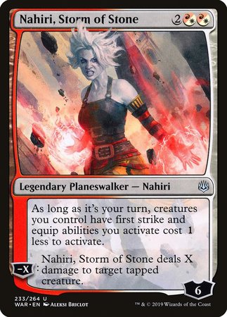 Nahiri, Storm of Stone [War of the Spark] | Dumpster Cat Games