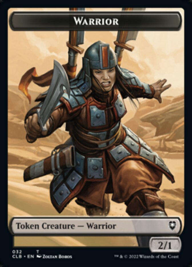 Warrior // Inkling Double-sided Token [Commander Legends: Battle for Baldur's Gate Tokens] | Dumpster Cat Games