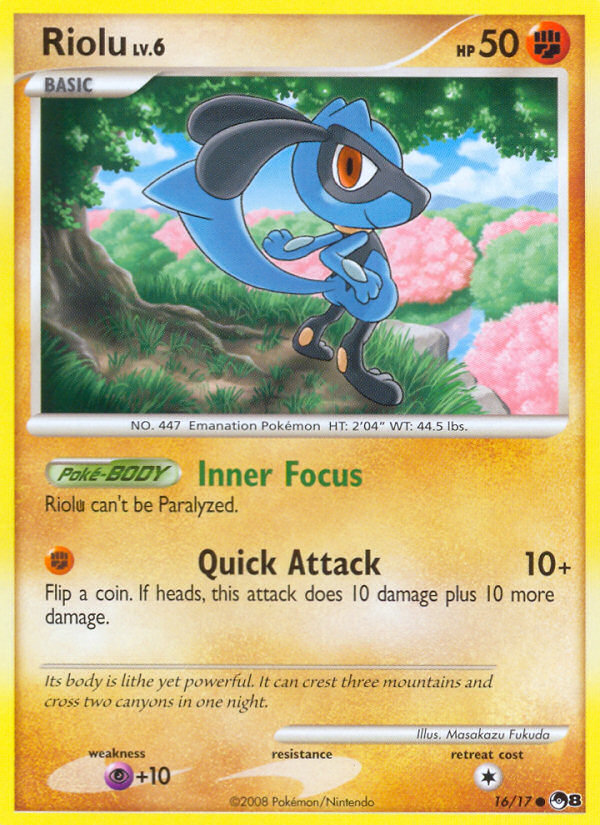 Riolu (16/17) [POP Series 8] | Dumpster Cat Games