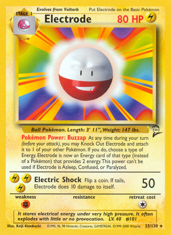 Electrode (25/130) [Base Set 2] | Dumpster Cat Games