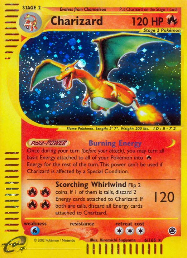 Charizard (6/165) [Expedition: Base Set] | Dumpster Cat Games