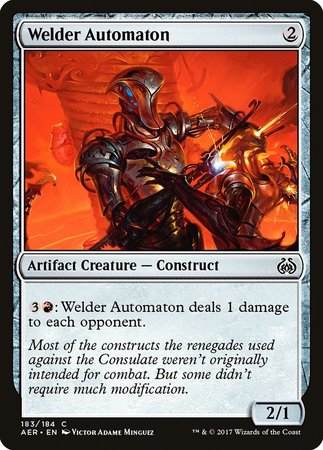 Welder Automaton [Aether Revolt] | Dumpster Cat Games